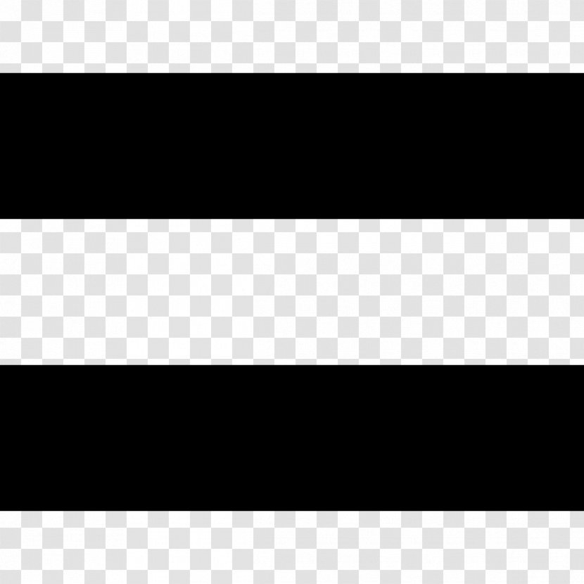 Equals Sign Equality Symbol Mathematics - Black - Plus Transparent PNG