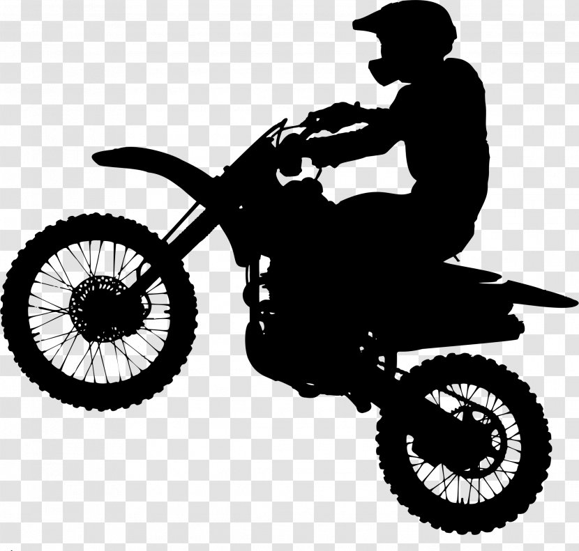 Motorcycle Silhouette Bicycle Motocross Clip Art - Drivetrain Part - Dirt Transparent PNG