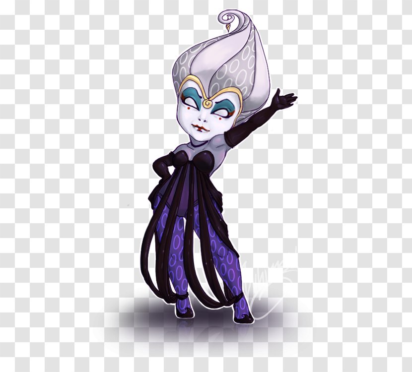 DeviantArt Wednesday Addams Ursula - Violet - Disney Villians Transparent PNG