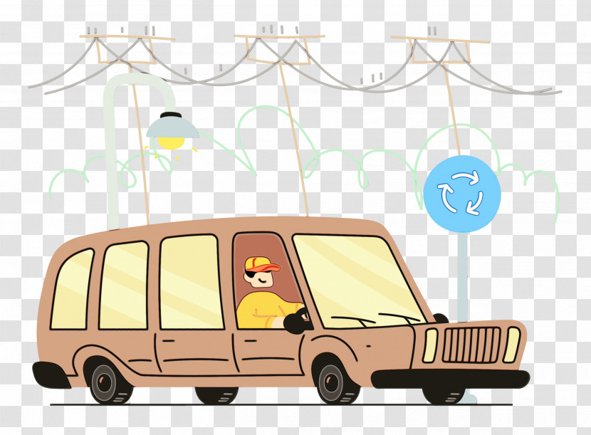 Car Transport Commercial Vehicle Yellow Cartoon Transparent PNG