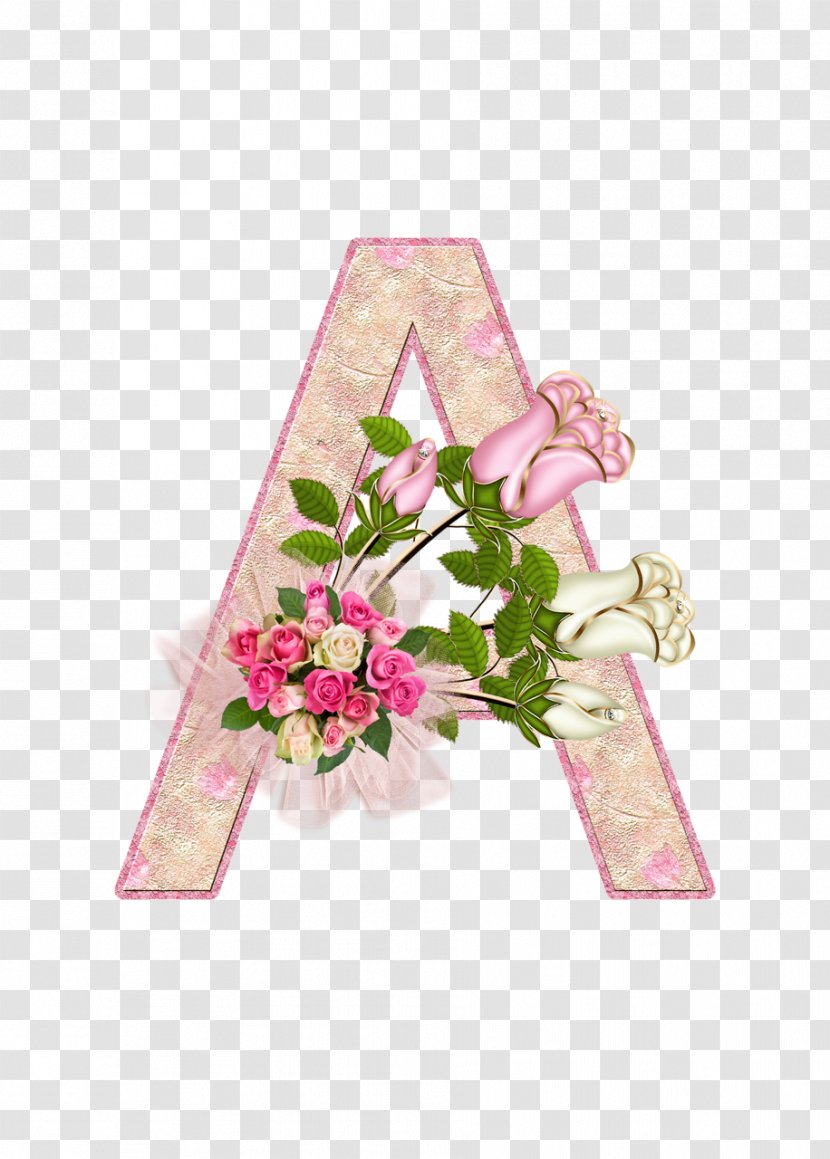 Floral Design Letter Flower Decoupage Alphabet - Petal Transparent PNG