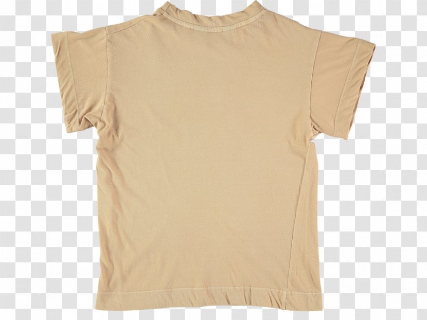 Sleeve T-shirt Shoulder Blouse Beige - Tshirt Transparent PNG