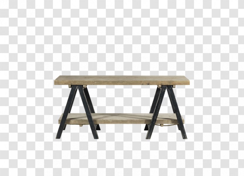 Trestle Table Shelf Furniture Dining Room - Solid Wood Transparent PNG