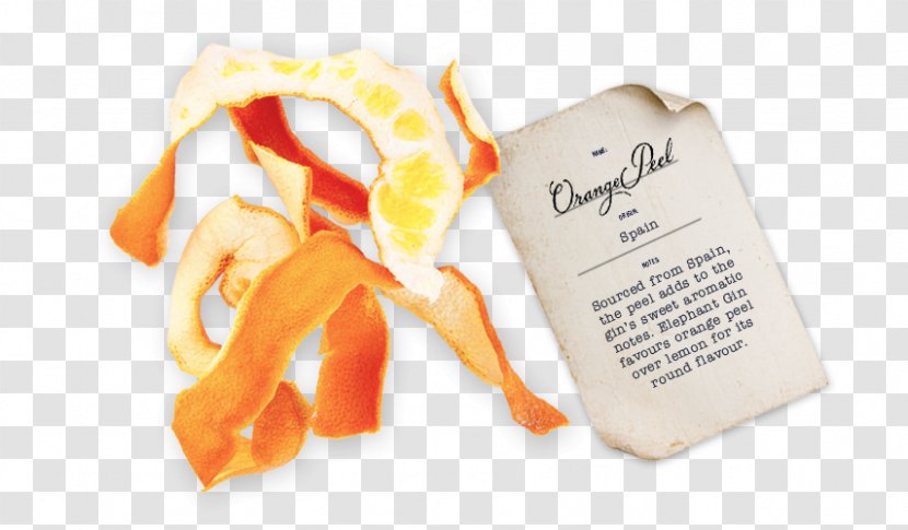 Elephant Gin Botanicals Distillation African - Alcohol By Volume - Orange Peel Transparent PNG