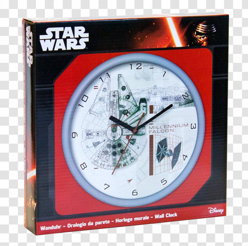 Alarm Clocks Millennium Falcon Star Wars Väggur - Clock Transparent PNG
