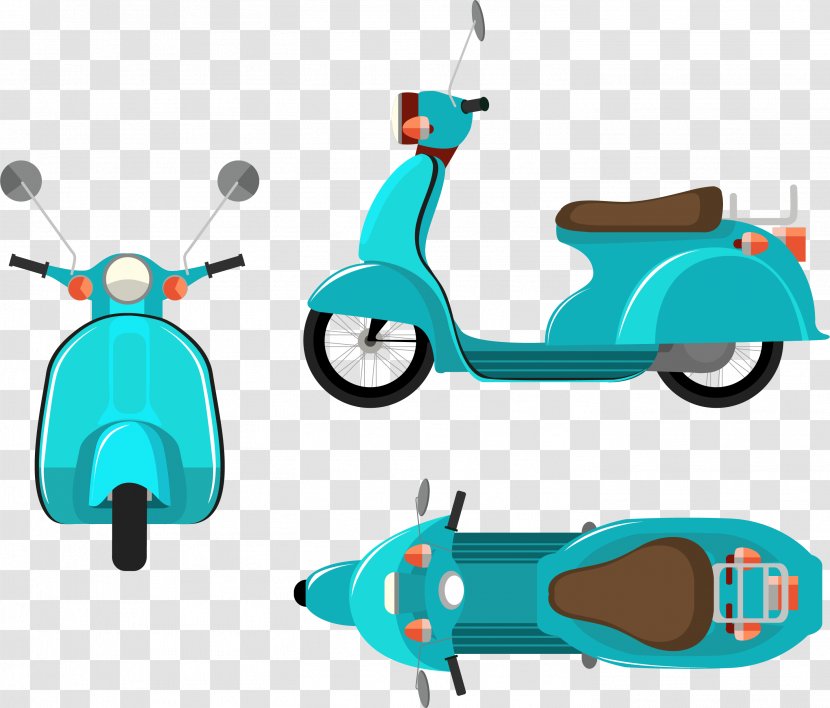 Scooter Motorcycle Royalty-free Clip Art - Photography - Green Riding A Transparent PNG