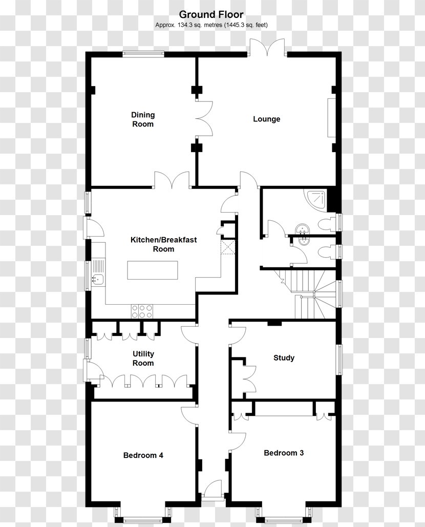 Floor Plan Villa Storey Apartment - Lake Isle Of Wight Transparent PNG