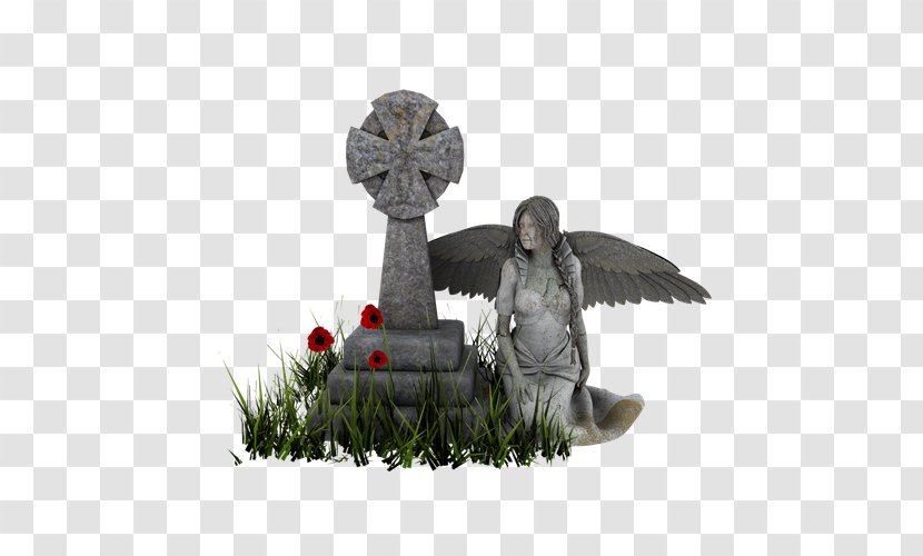 Statue Of Bruce Lee Angels Sculpture Art - Composition - Creative Beautiful Stone Wings Transparent PNG