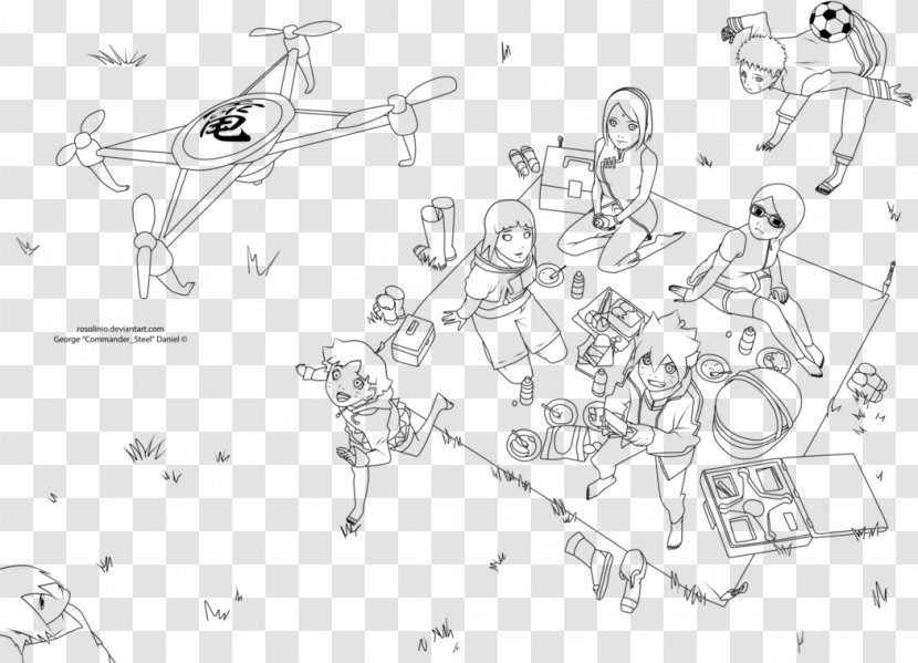 Sasuke Uchiha Naruto Uzumaki Boruto Line Art Sketch - Diagram - Family Picnic Transparent PNG