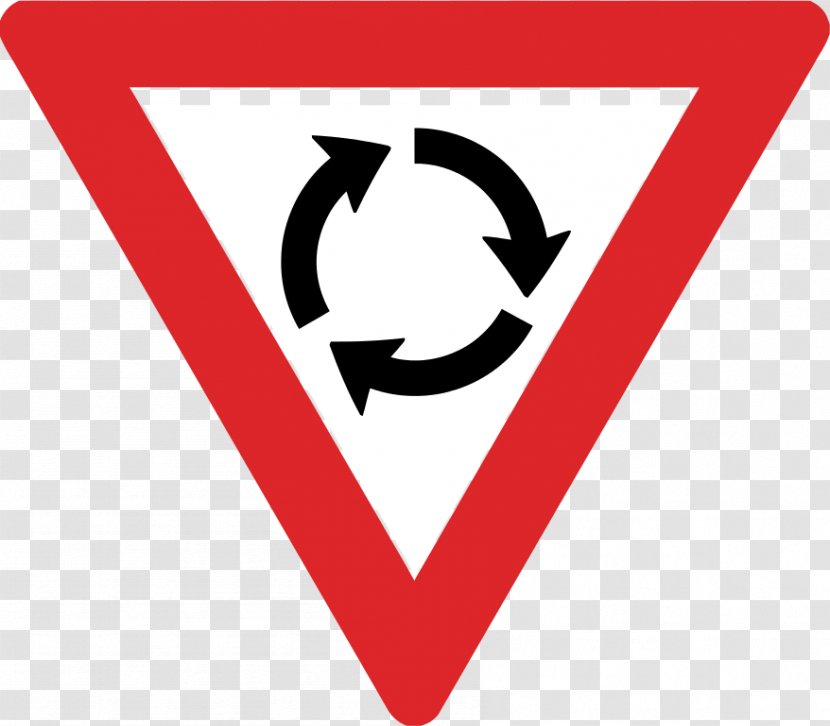 Roundabout Traffic Sign Yield Regulatory - Australian Transparent PNG
