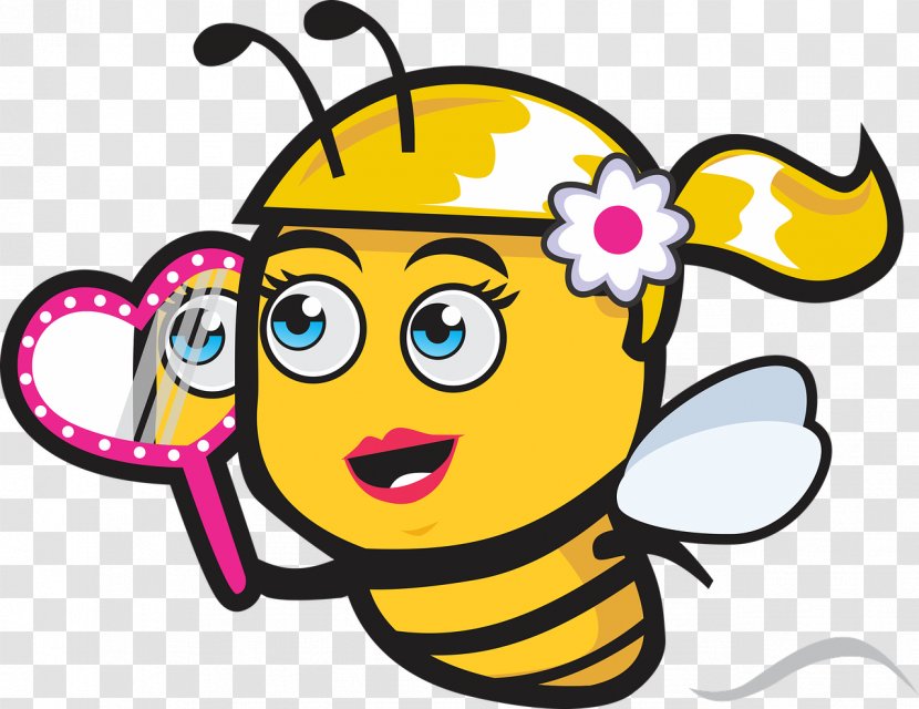 Honey Bee Insect Honeycomb Clip Art - Emoticon Transparent PNG