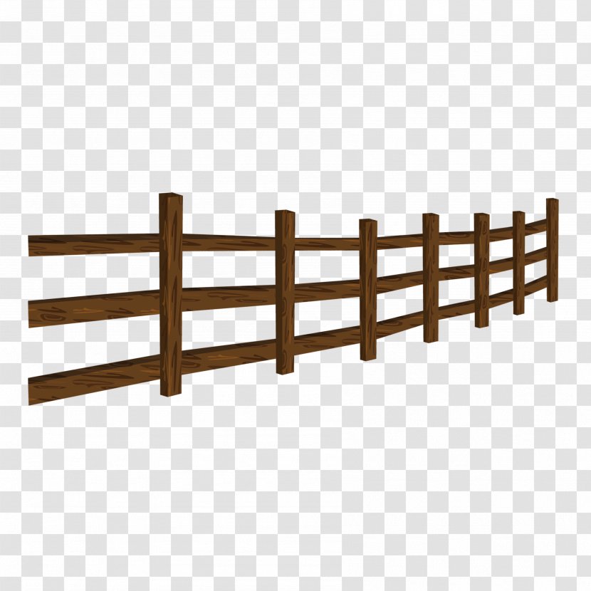 Fence Wood Euclidean Vector Icon - FIG Brown Wooden Transparent PNG
