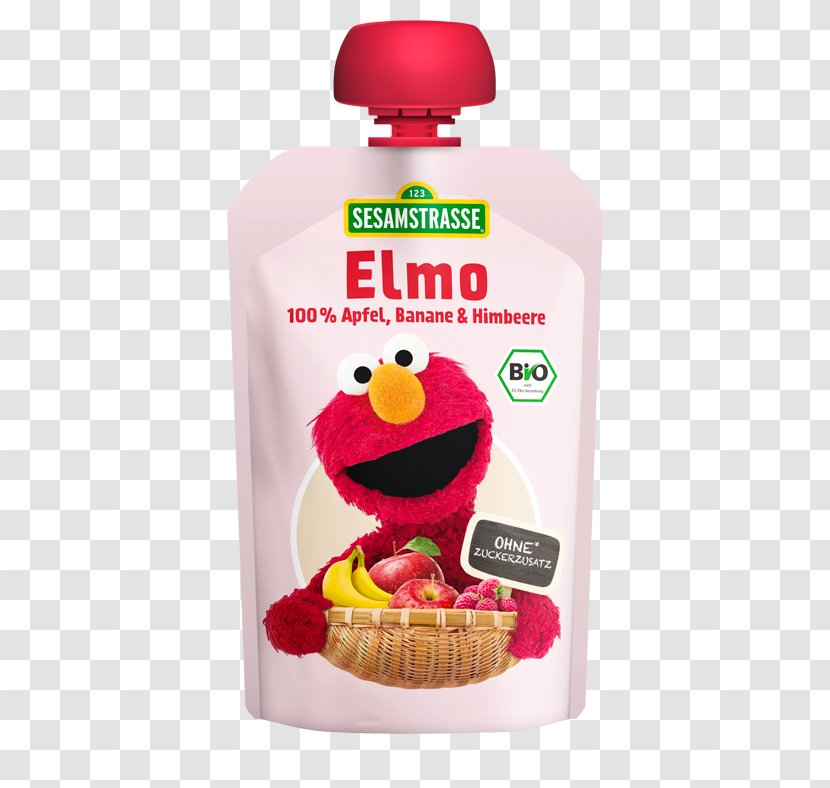 Elmo Organic Food Sesame Street Fruit - Snack - Raspberry Sauce Transparent PNG