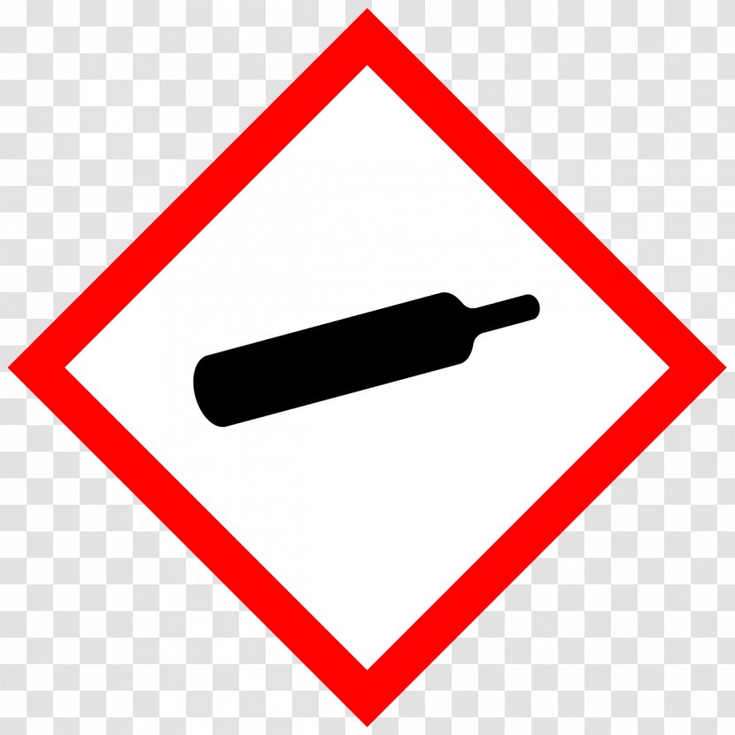 GHS Hazard Pictograms Label Gas Cylinder - Packaging And Labeling - Msds Pictogram Transparent PNG