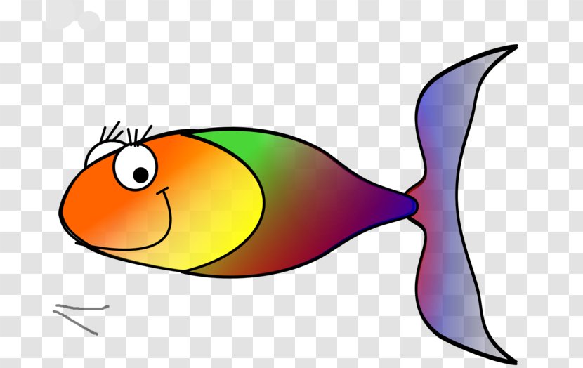 Fish Fin Drawing Rainbow Clip Art - Fauna - Guppy Transparent PNG