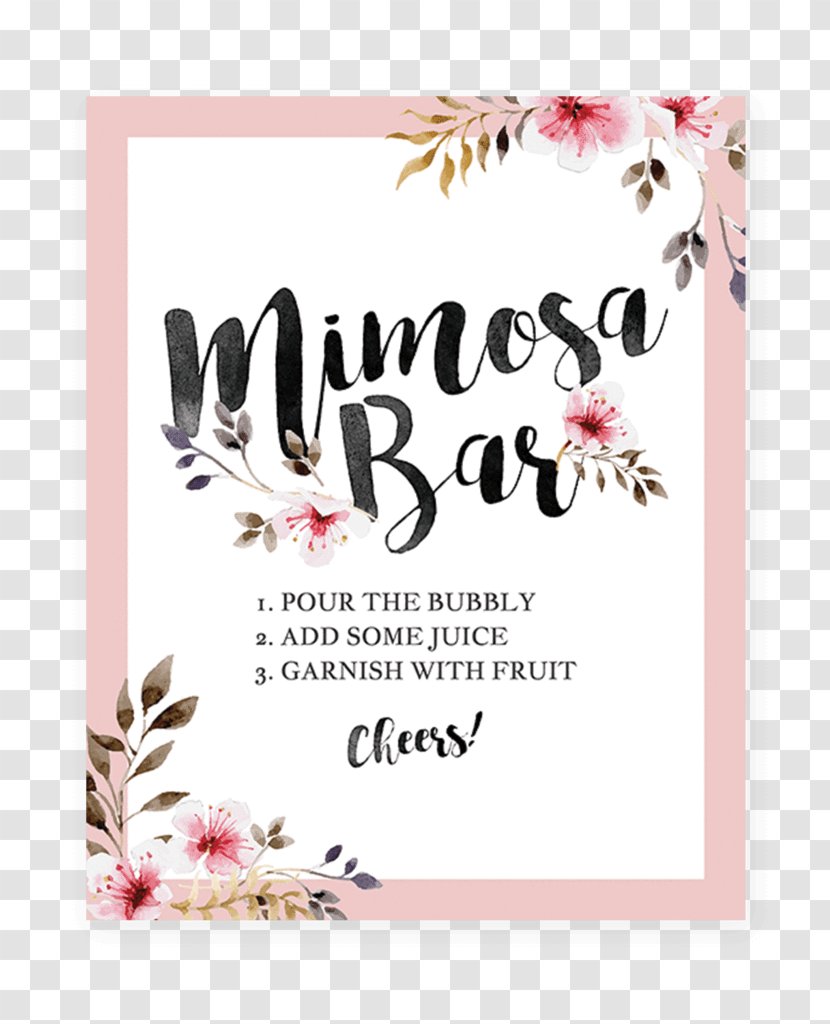 Greeting & Note Cards Infant Playing Card Baby Shower Party - Favor - Mimosa Bar Transparent PNG