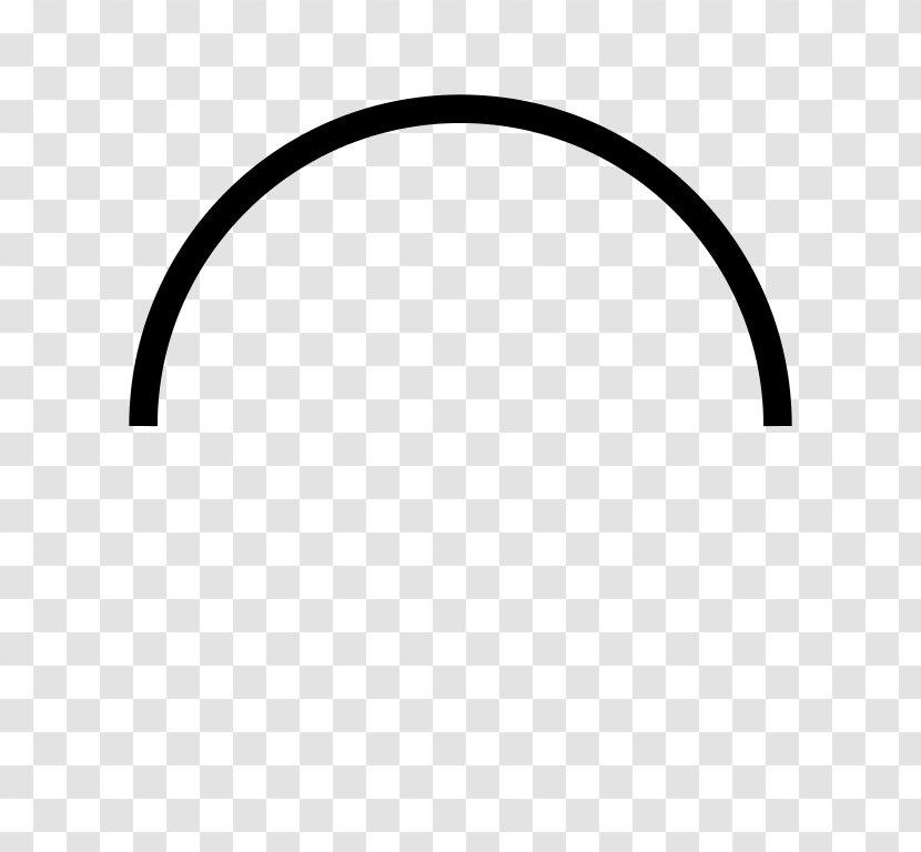 Semicircle Geometry Line Arc - Locus - Semi-circular Transparent PNG