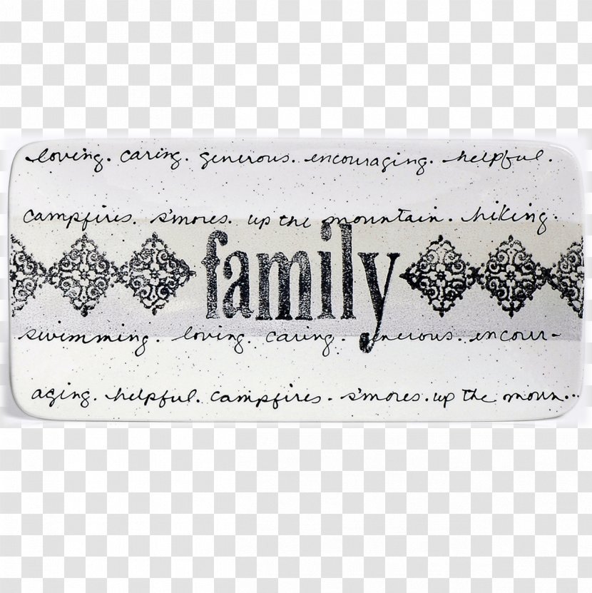 Rectangle Cursive Name Plates & Tags Family Font Transparent PNG