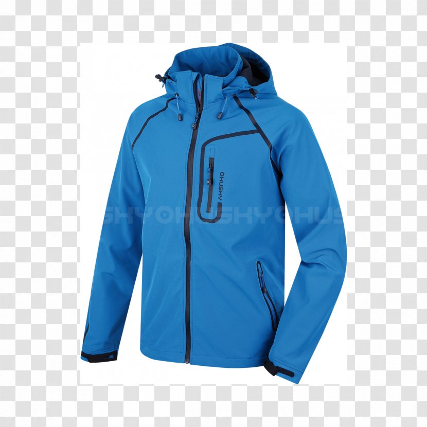 Hoodie Jacket Blue Clothing Polar Fleece - Daunenjacke - Shell Transparent PNG
