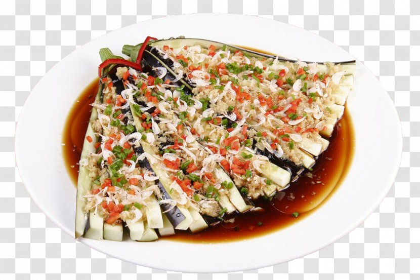 Turkish Cuisine Vegetarian Vegetable Eggplant - European Food - The Slices On Plate Transparent PNG