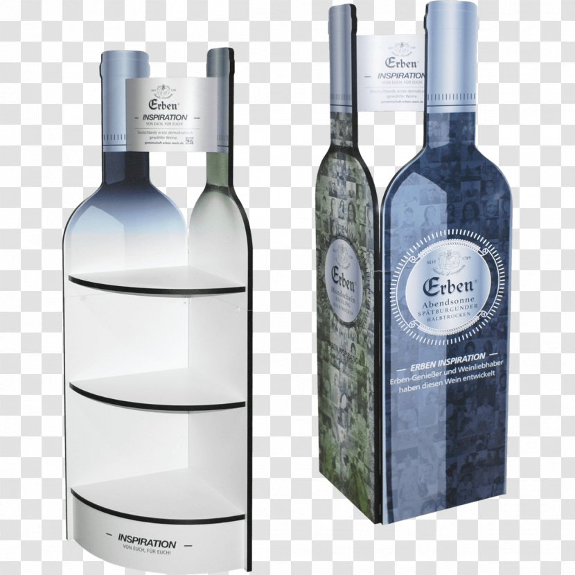 Wine Point Of Sale Display Glass Bottle - Drink Transparent PNG