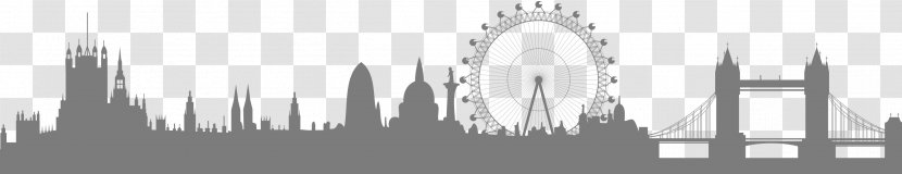 London Royalty-free Drawing - Monochrome - Skyline Transparent PNG