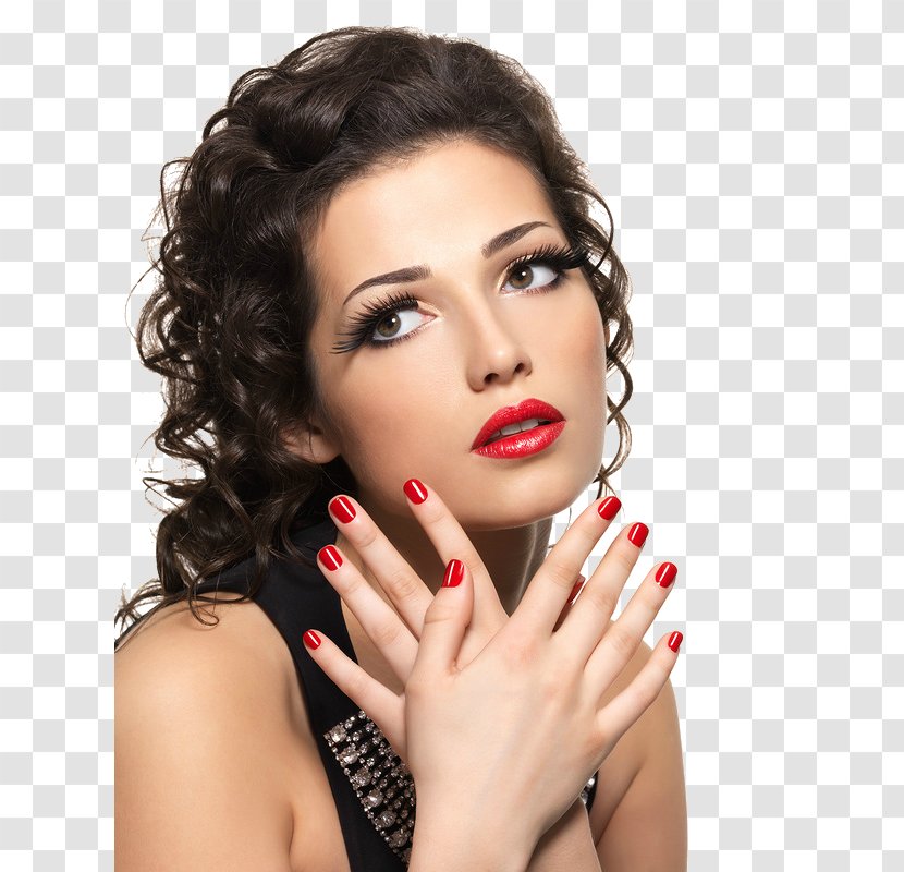 Manicure Franske Negle Nail Cosmetics Beauty Parlour - Eyelash Transparent PNG
