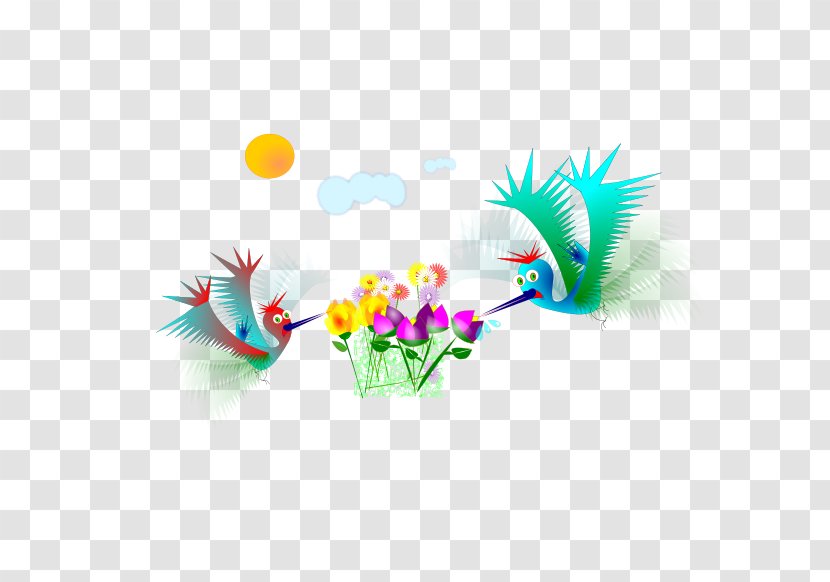 Hummingbird Flower Clip Art - Flor Transparent PNG