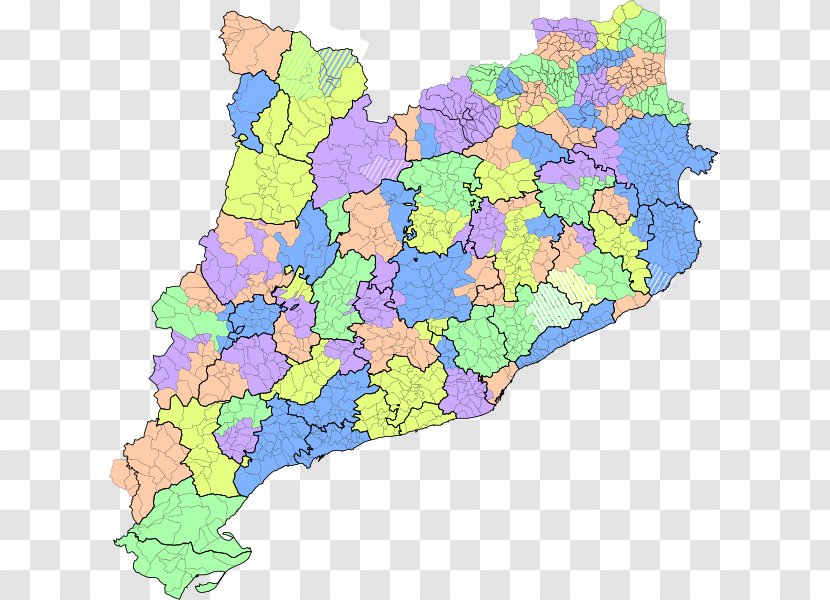 Principality Of Catalonia Comarca Comarques Naturals De Catalunya Map Transparent PNG
