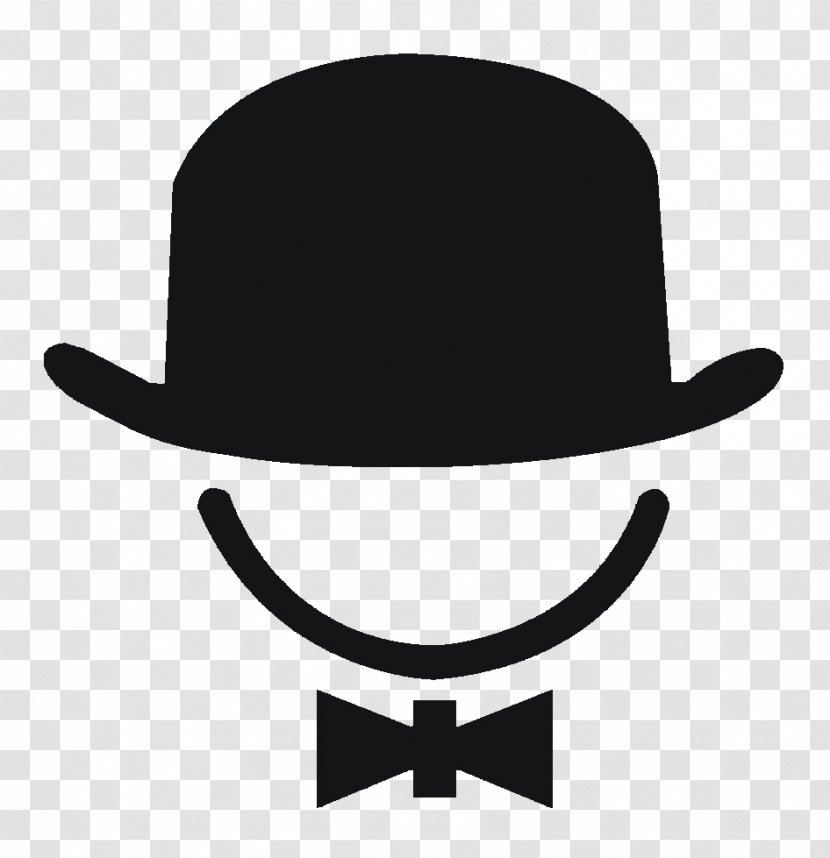 Bow Tie Hat Black - Headgear - Simple Icon Transparent PNG