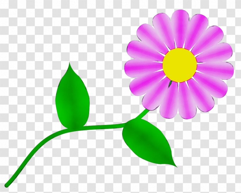 Drawing Of Family - Watercolor - Plant Stem Gerbera Transparent PNG