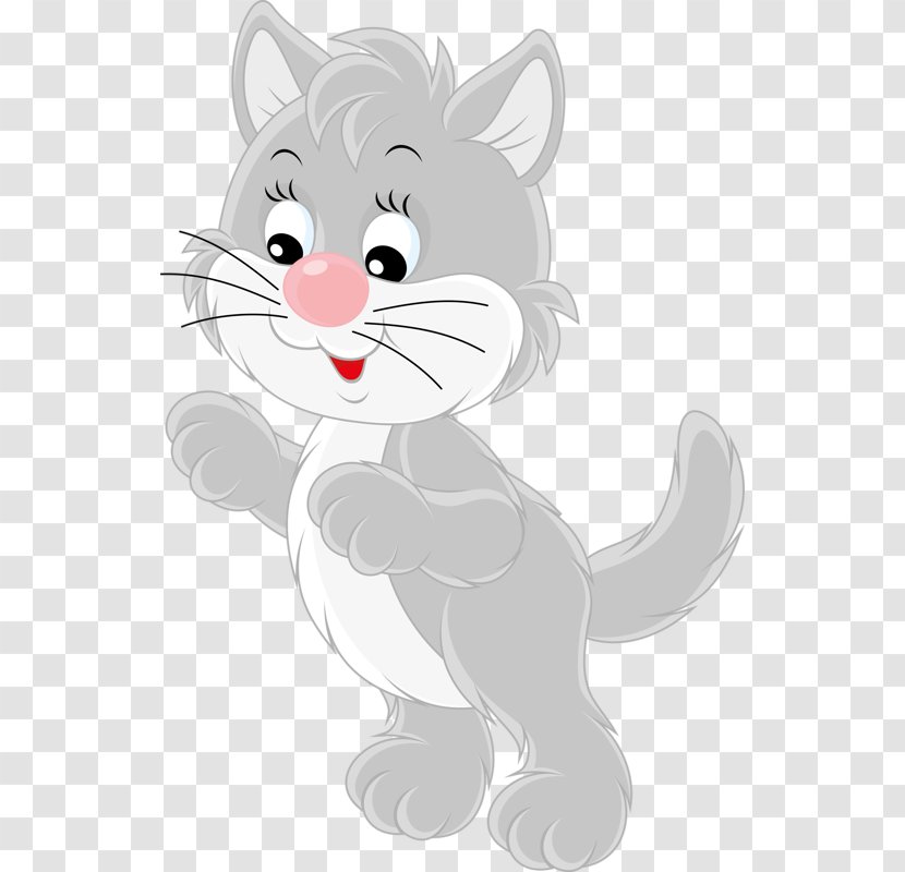 Cat Kitten Cartoon - Flower Transparent PNG