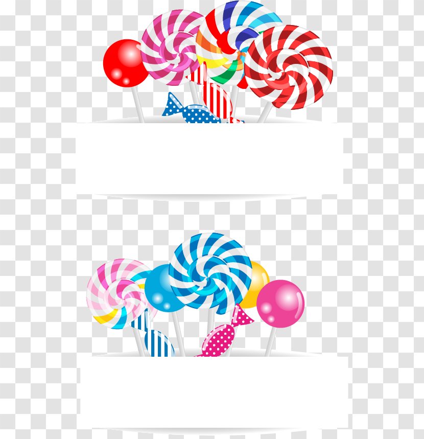 Candy Dessert Illustration - Spiral - Banner Transparent PNG