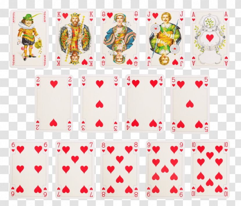 Hearts Set Playing Card Suit Game - Silhouette Transparent PNG