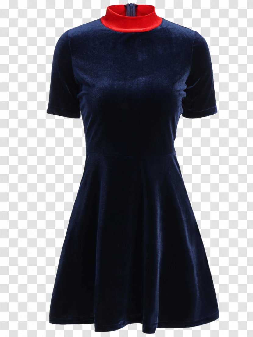T-shirt Dress Velvet Sleeve A-line - Shorts Transparent PNG