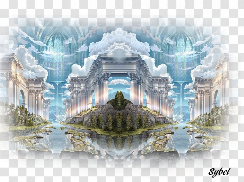 Visionary Art Canvas Print Painting - Winter Elements Transparent PNG