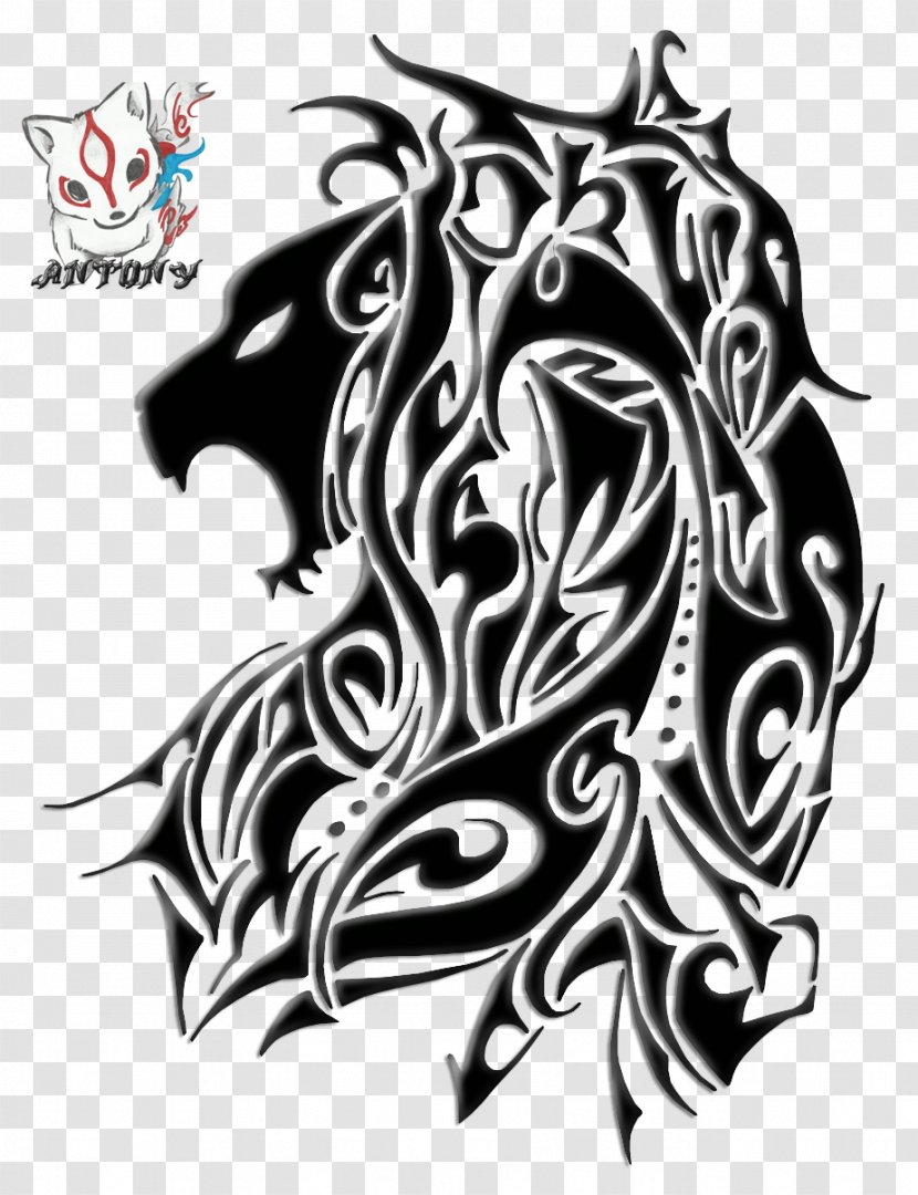 Lion Tattoo Drawing Image Design - Mythical Creature Transparent PNG