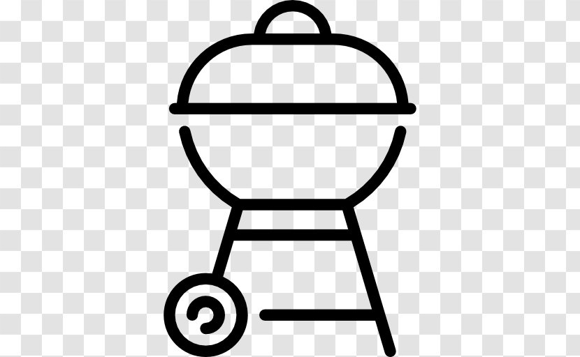 Barbecue Grilling Food - Black And White - Vector Transparent PNG