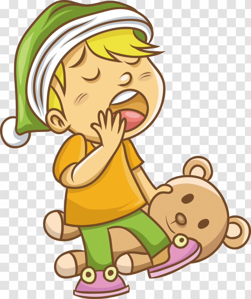 Yawn Drawing - Yawning Boy Vector Transparent PNG