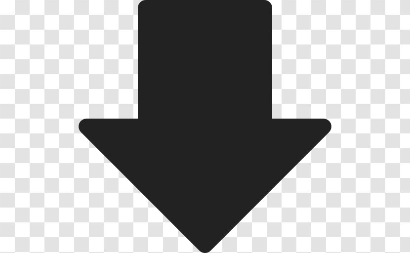 Down Arrow - Black Transparent PNG