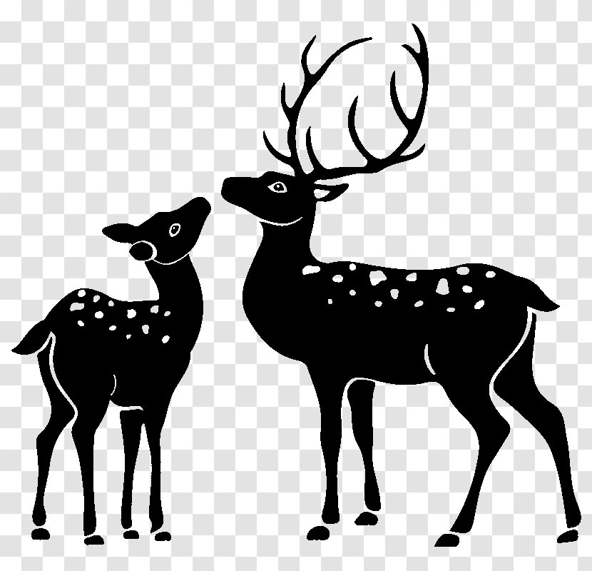 Deer Sticker Silhouette - Drawing - White Transparent PNG