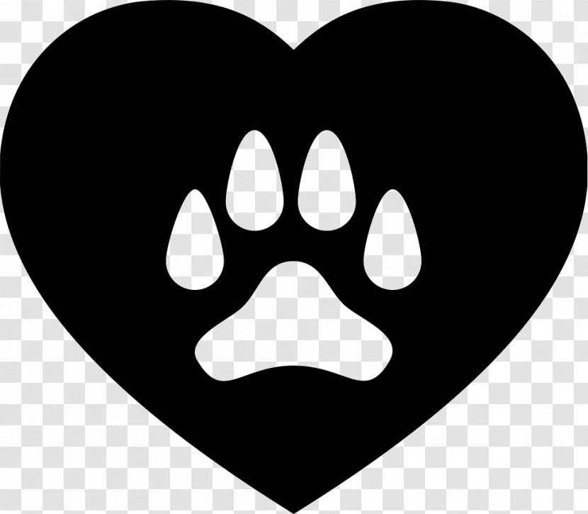 Dog Loves To Walk Paws Pet Sitting - Heart Transparent PNG