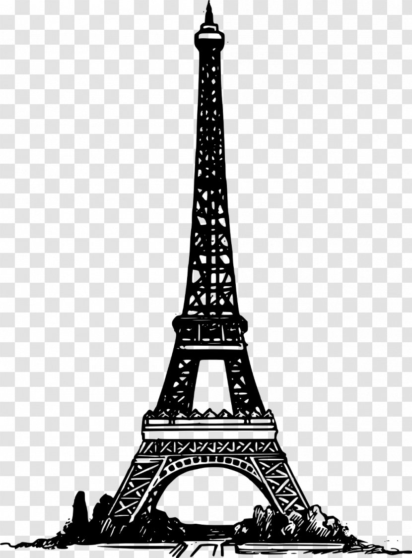 Eiffel Tower Clip Art Image Vector Graphics - Paris - Clipart Background Transparent PNG