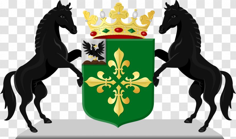 Wapen Van Midden-Drenthe Coat Of Arms Dutch Municipality Stallion Drenthe - Mustang Horse Transparent PNG