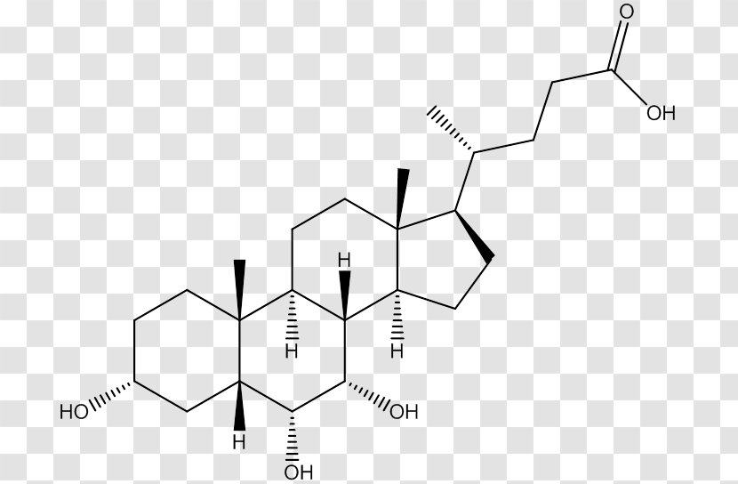 Bile Acid Chenodeoxycholic Acetic - Structure - Alpha Hydroxy Transparent PNG