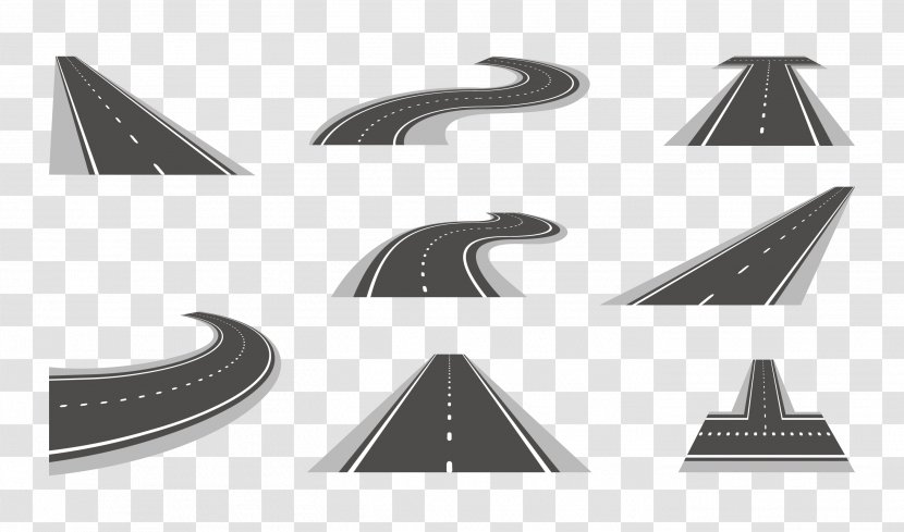 Highway Road - Triangle - Vector Transparent PNG
