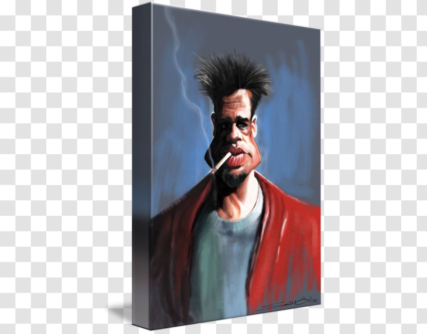 Brad Pitt Fight Club Facial Hair Poster Transparent PNG