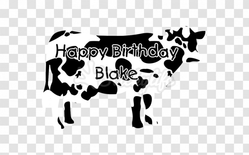 Logo Dog White Canidae Font - Monochrome Photography - Happy Cow Transparent PNG