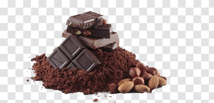 Chocolate Bar Cake Cocoa Solids Bean - Food - Powder And Transparent PNG