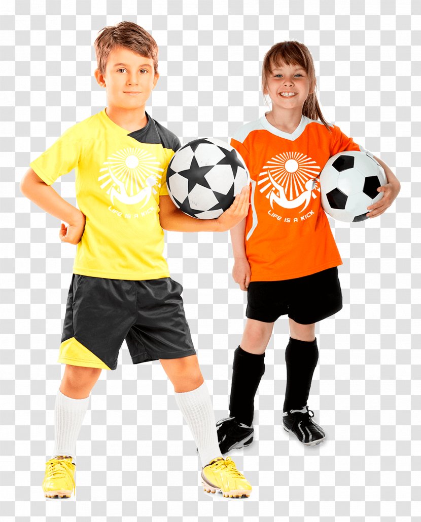 Football Uniform Child Kit - Yellow - Ball Transparent PNG